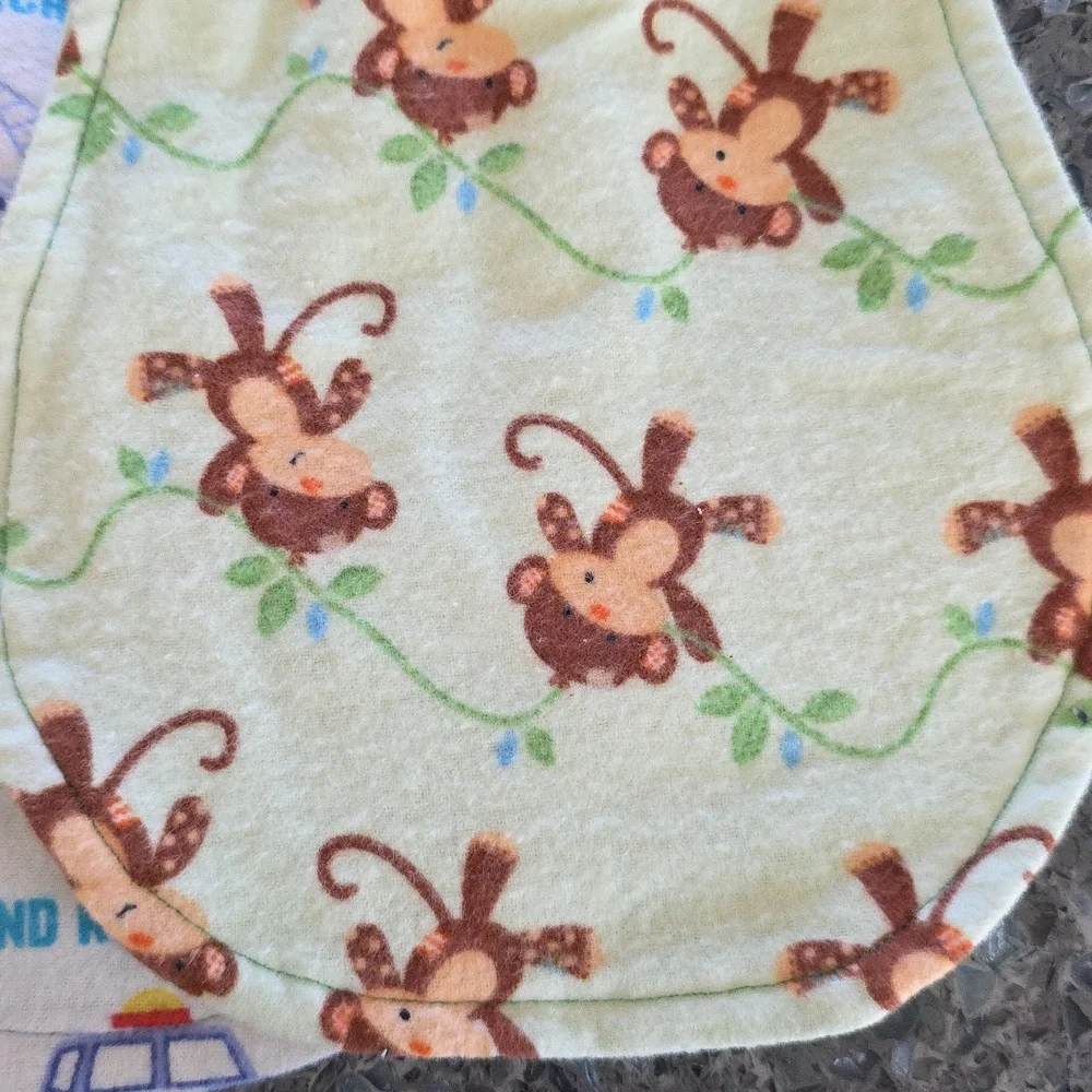 Colorful Kids Patterned Burp Cloths